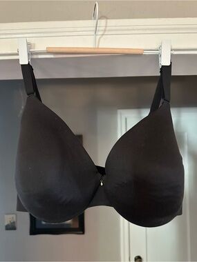 Cacique Black Full Coverage Back Smoother Bra with Smooth Cups 38DD